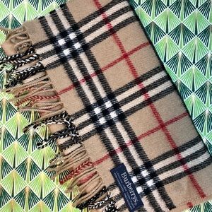 Authentic Burberry lambswool scarf